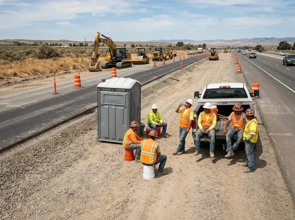 highway-road-construction-crew-007 — frequently asked questions, Porta Potty and Restroom Rentals in Claremont, CA